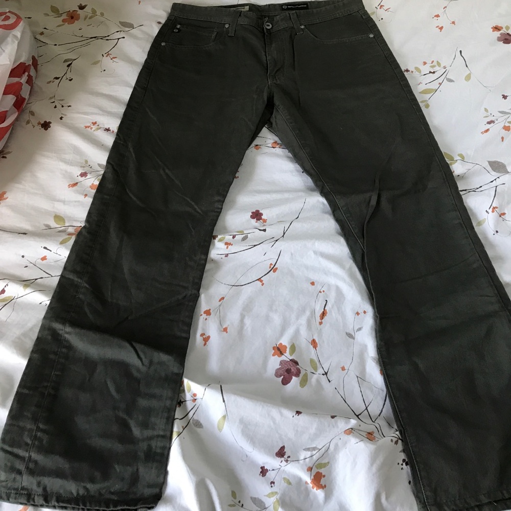 Adriano Goldschmied men’s army green jeans
